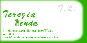 terezia menda business card